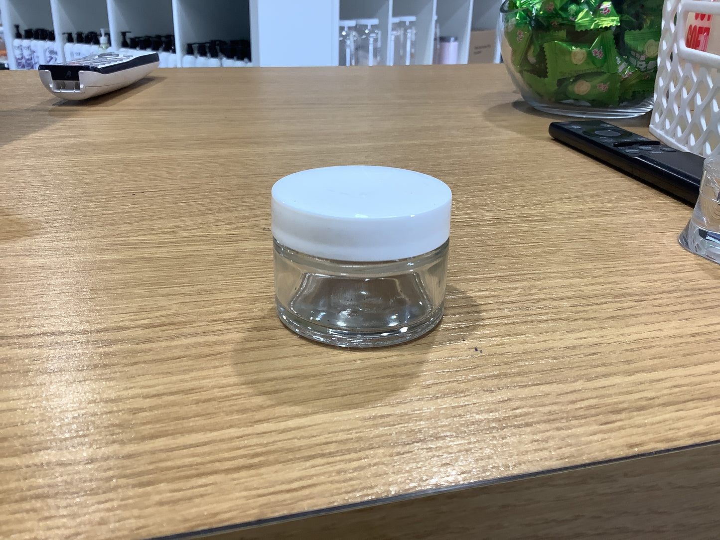 EMPTY GLASS JAR 1.OZ