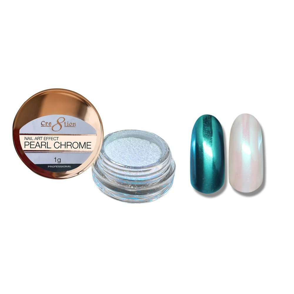 CRE8TION PEARL CHROME NAIL ART EFFECT
