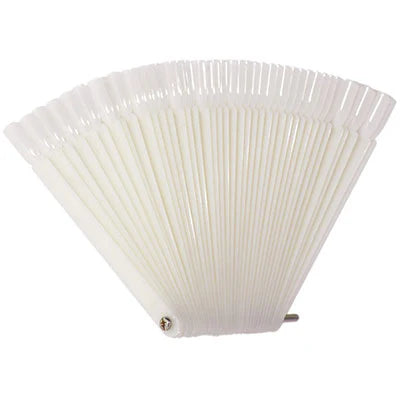 40 PC NAIL TIP FAN DISPLAY- ( NATURAL, CLEAR)