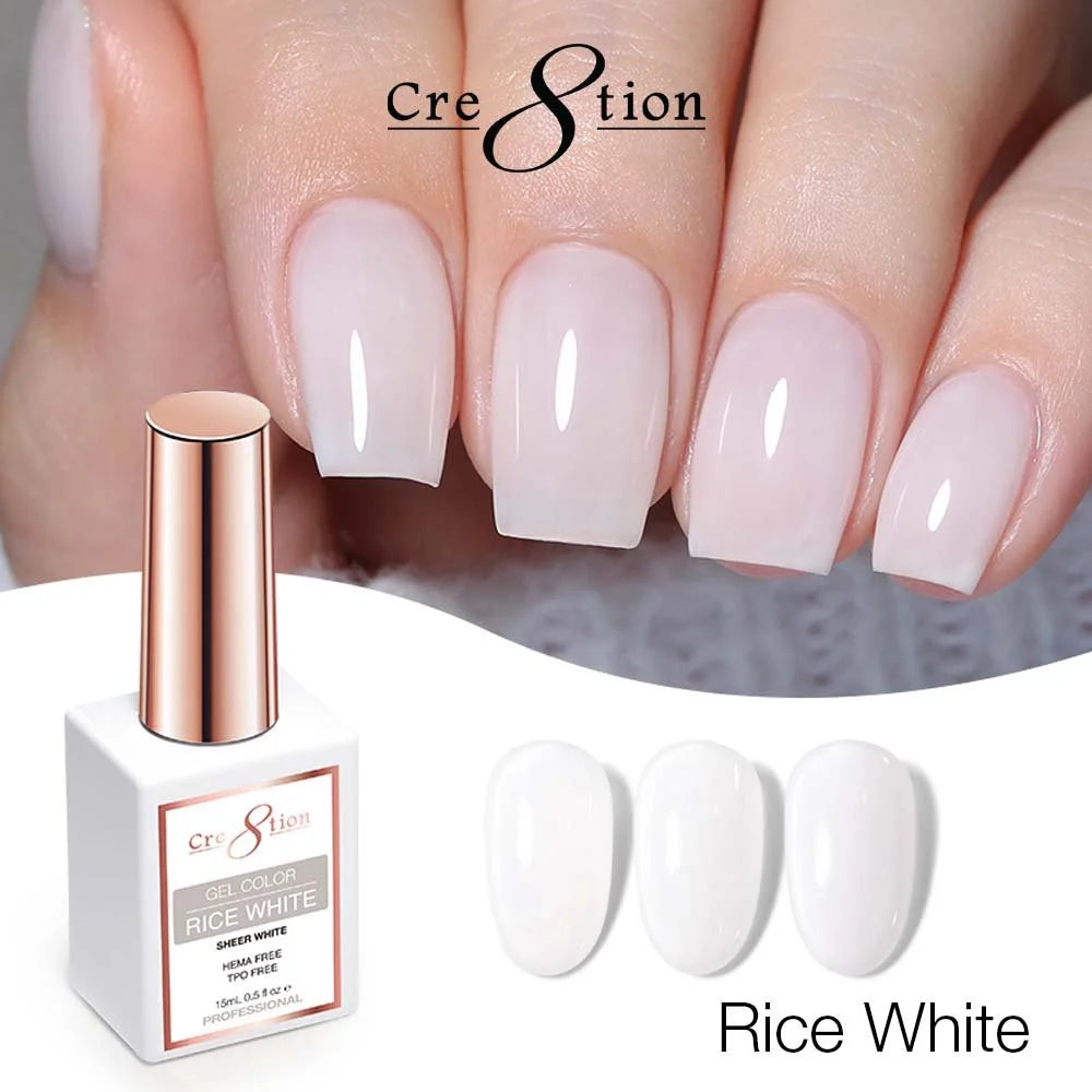 Cre8tion Gel Color Rice White