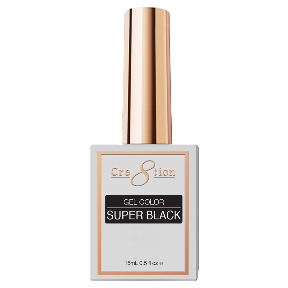 CRE8TION SOAK OFF GEL SUPER BLACK