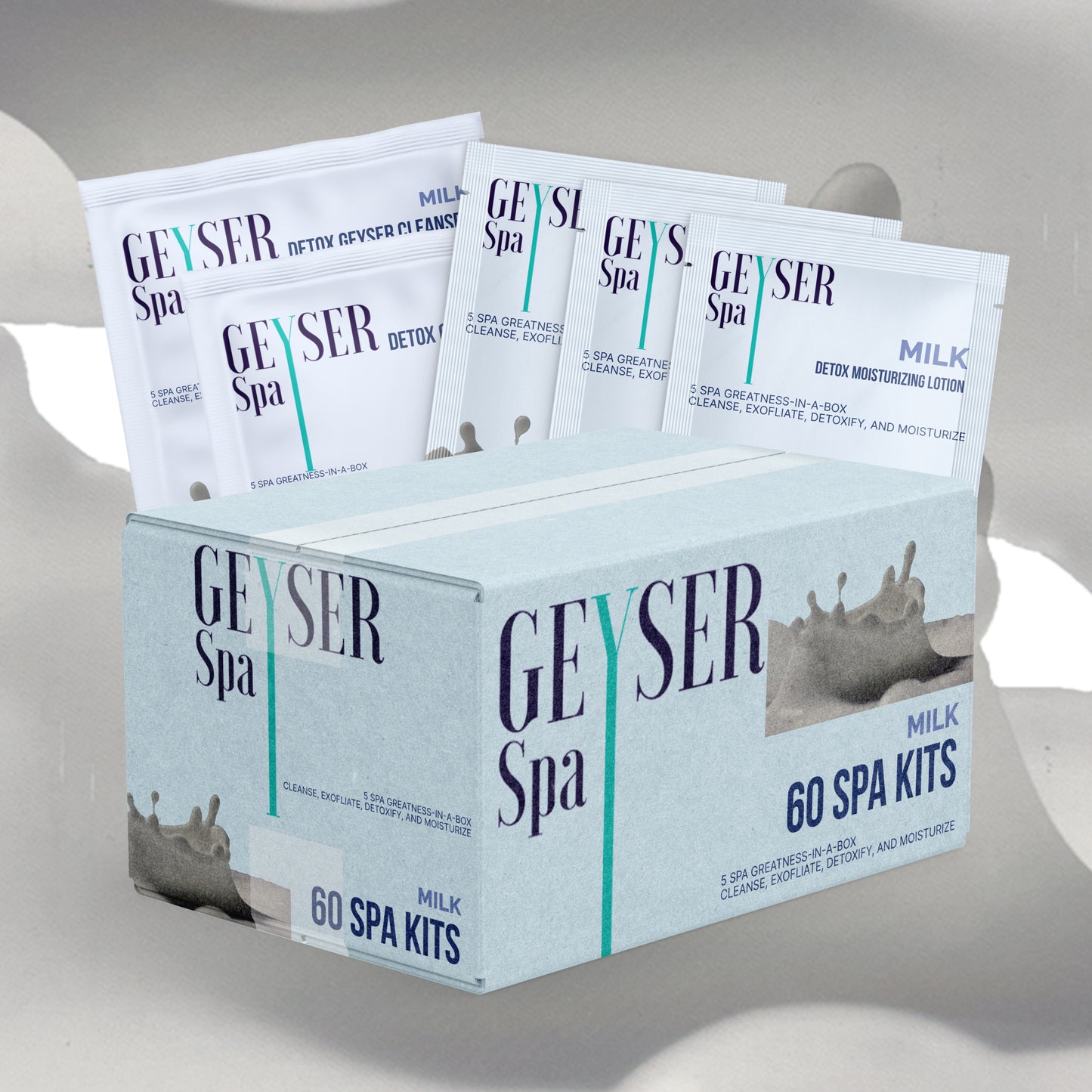Geyser Spa 5 Step Pedicure Kit Milk