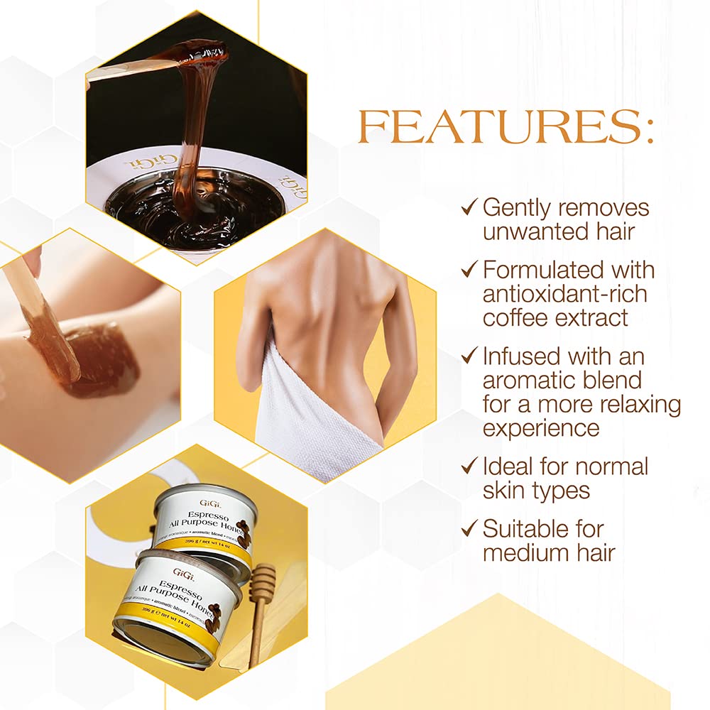 GIGI ESPRESSO INFUSED ALL PURPOSE HONEE WAX