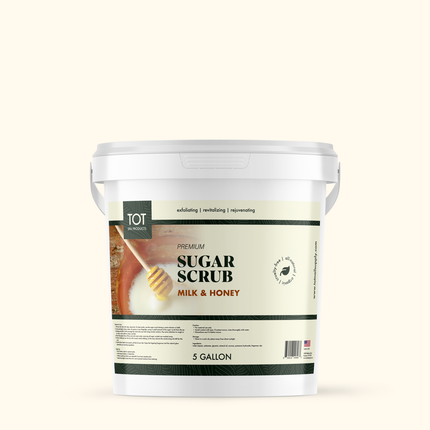 TOT Sugar Scrub Milk & Honey 16oz Case