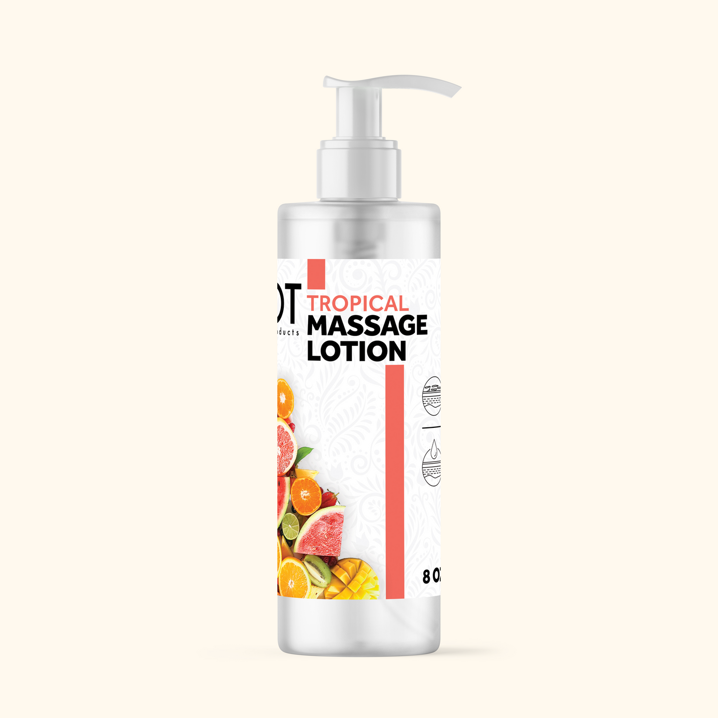 TOT MASSAGE LOTION 8 OZ CASE