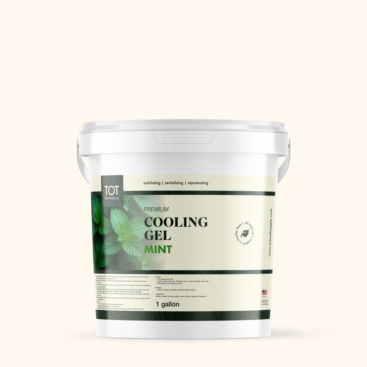 TOT Cooling Gel Mint 5 Gallon Bucket