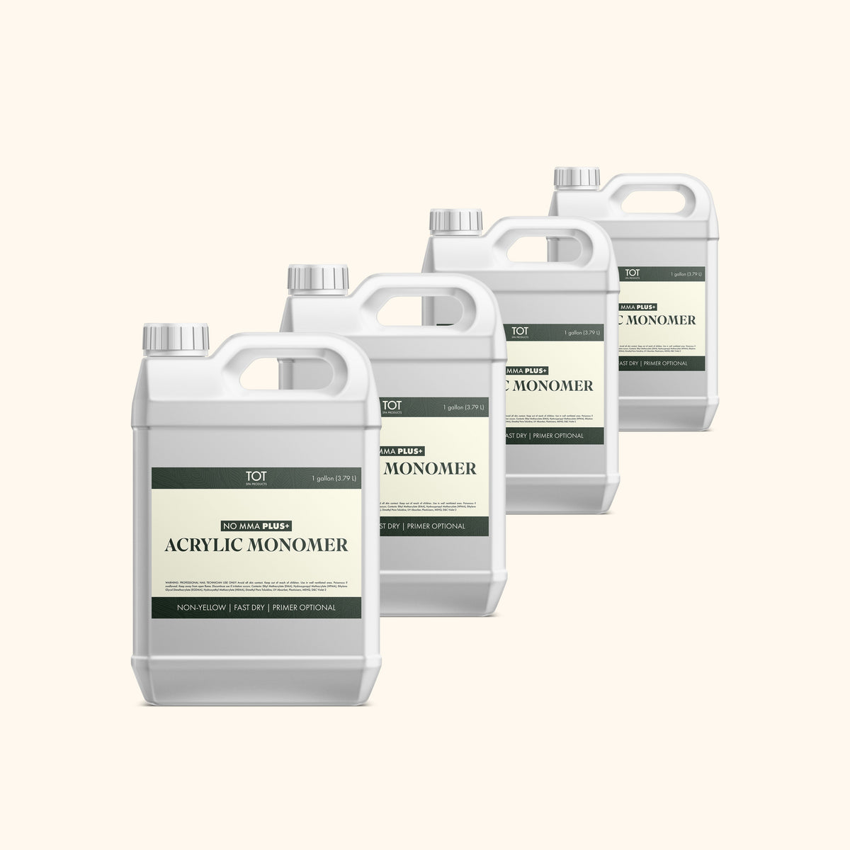 TOT Acrylic Monomer Liquid No MMA Plus+ 1 Gallon Case