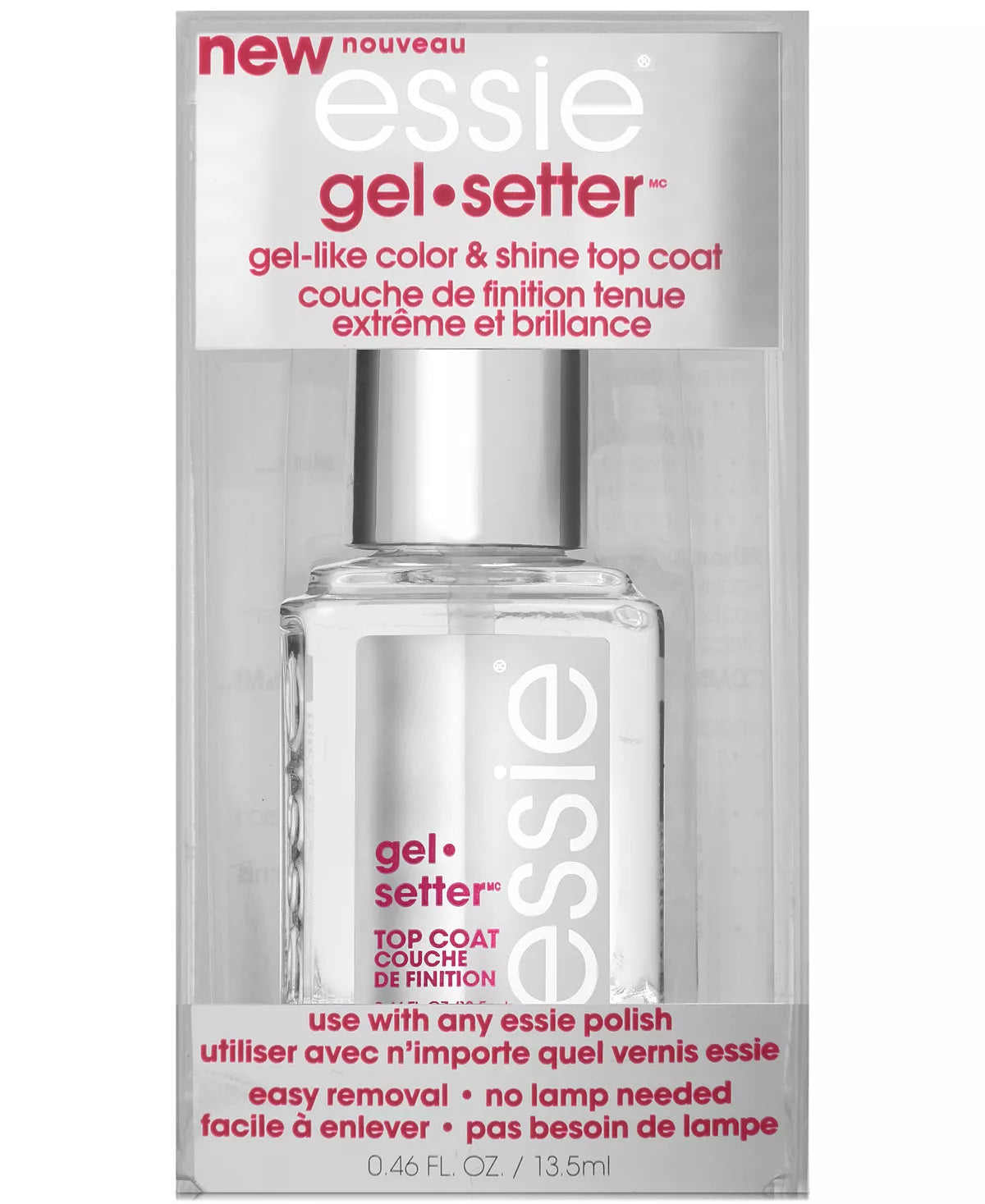 ESSIE GEL SETTER | GEL-LIKE & SHINE TOP COAT