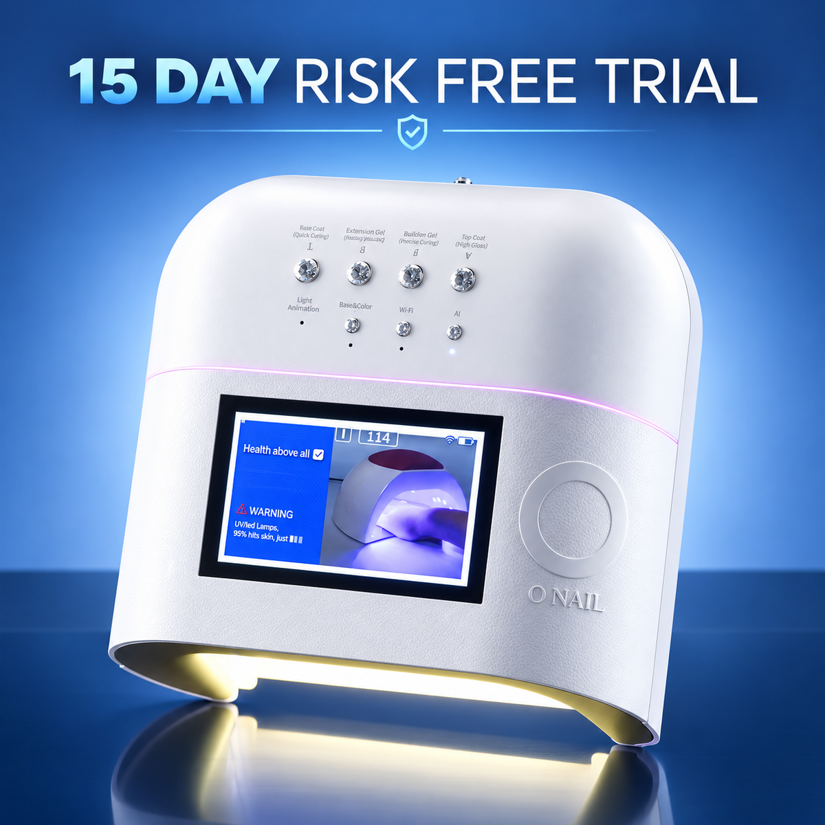 15 DAY TRIAL – ONAIL AI Nail Lamp Pro Max