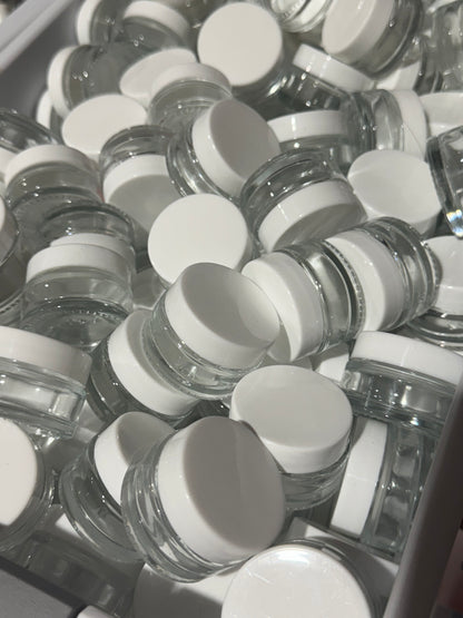 EMPTY GLASS JAR 0.5OZ