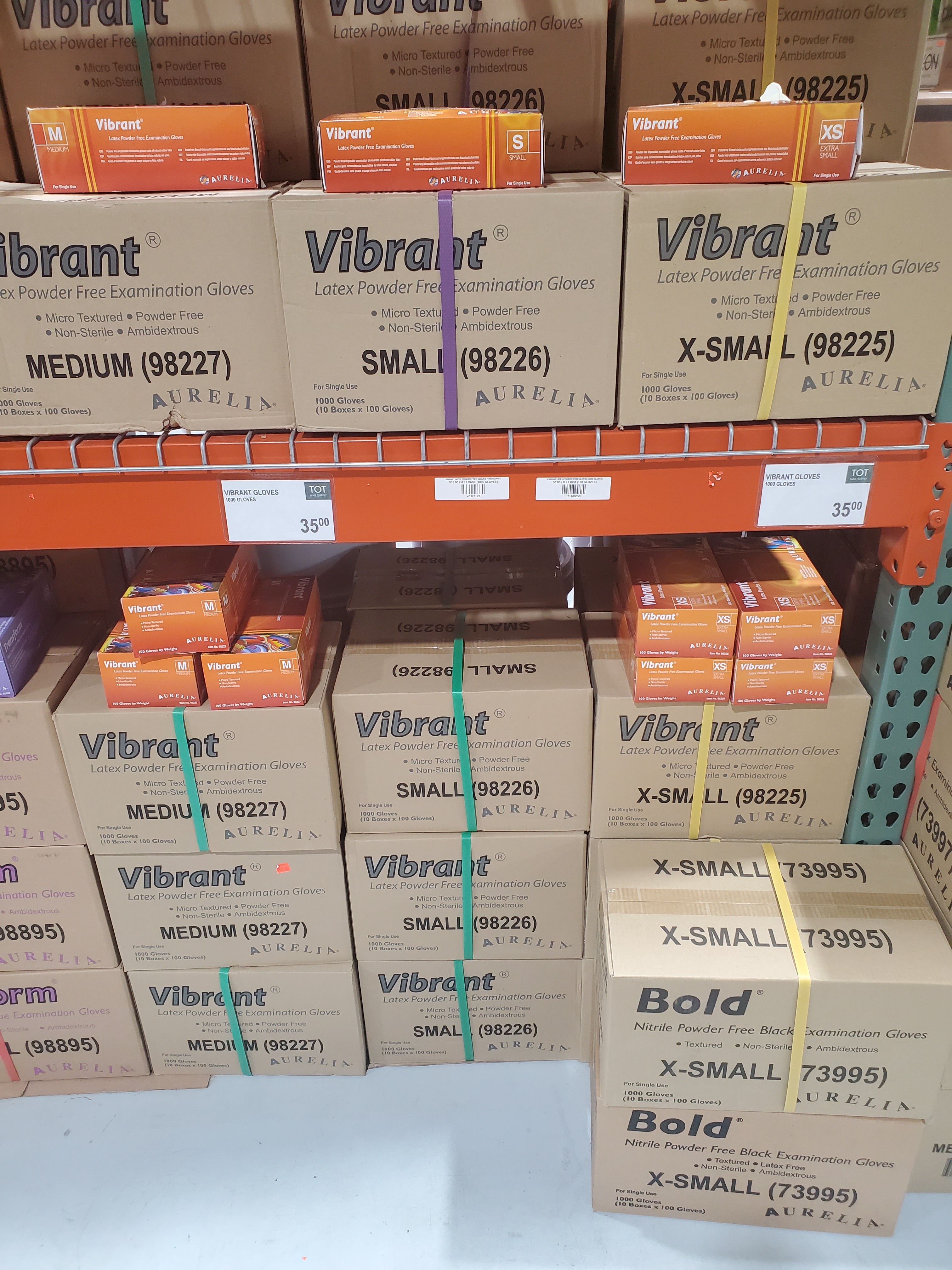 GĂNG TAY KHÔNG BỘT VIBRANT LATEX (1000 GĂNG TAY)
