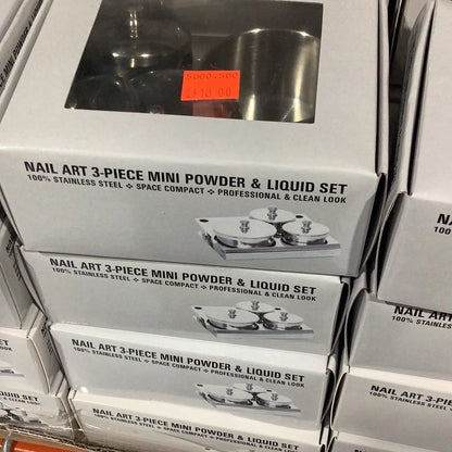 3-PC MINI MANICURE POWDER & LIQUID SET