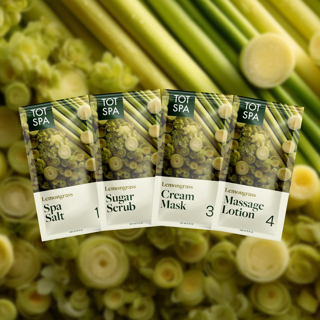 TOT 4 Step Spa Kit Lemongrass pouches