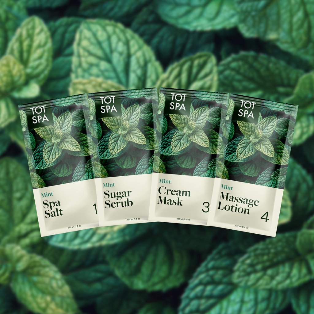 TOT 4 Step Spa Kit Mint pouches