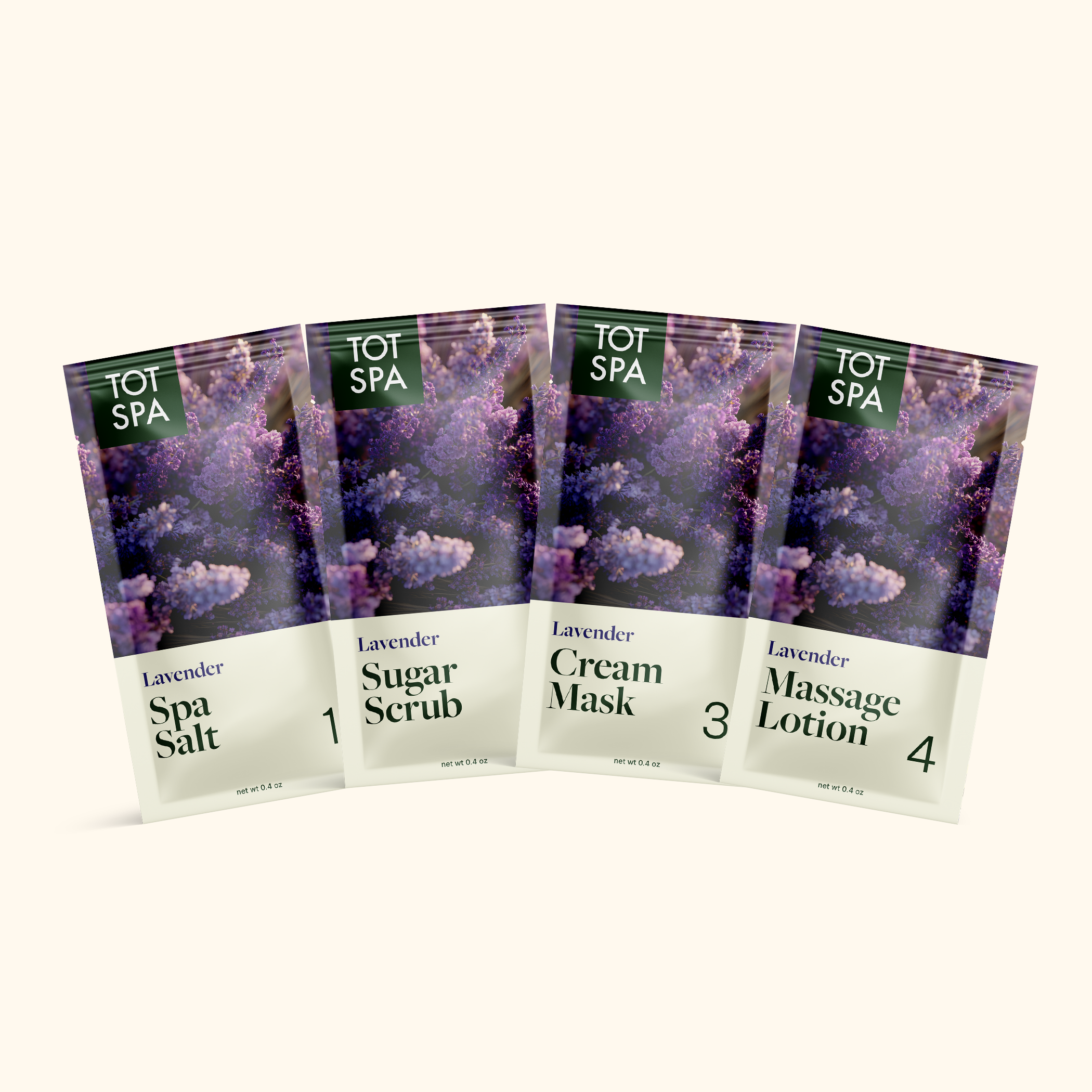 TOT 4 Step Spa Kit Lavender Case