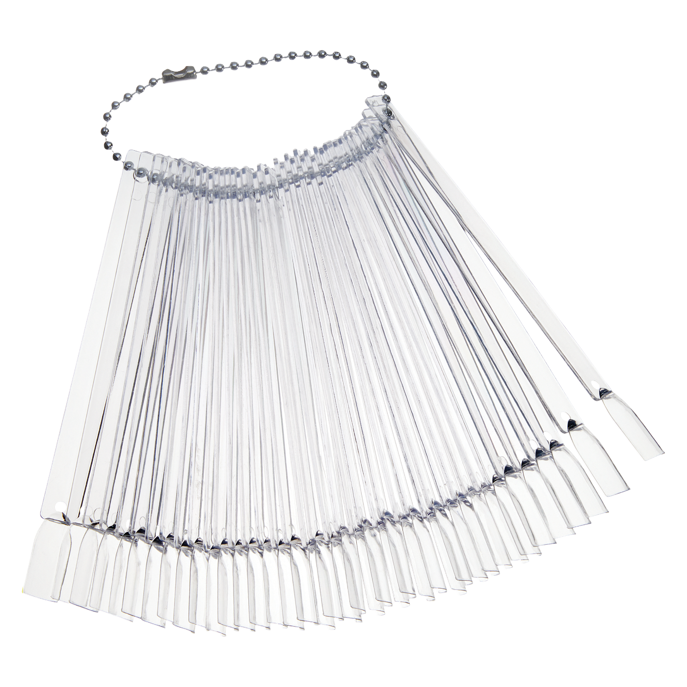 40 PC NAIL TIP FAN DISPLAY- ( NATURAL, CLEAR)