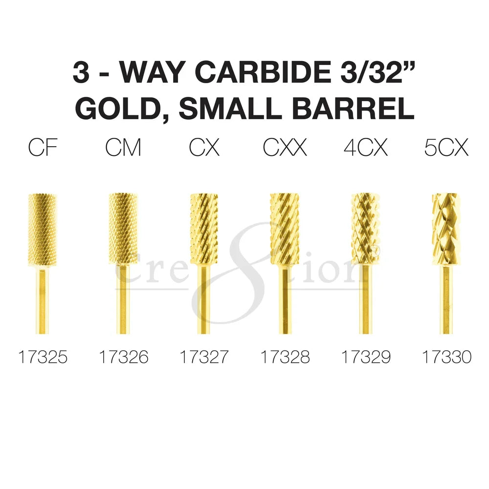 CRE8TION GOLD 3-WAY CARBIDE SMALL BARREL 3/32"