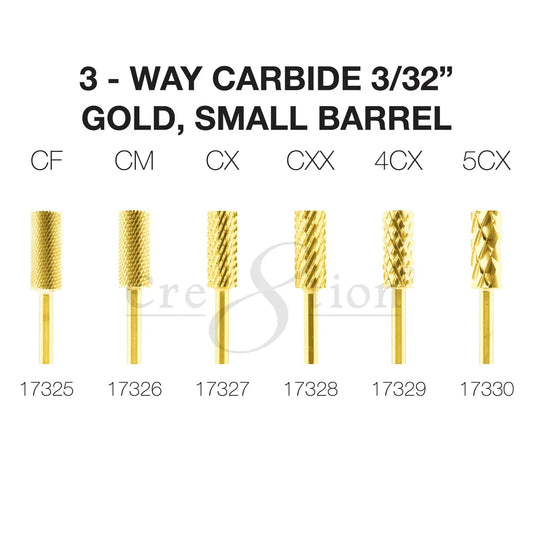 CRE8TION GOLD 3-WAY CARBIDE SMALL BARREL 3/32"