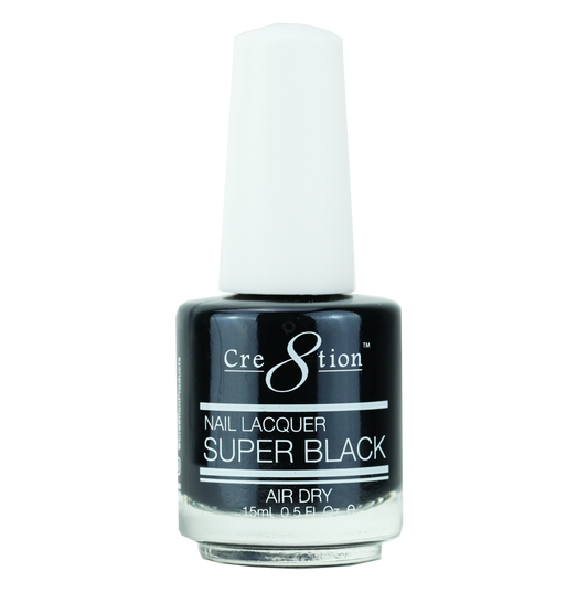 CRE8TION NAIL LACQUER SUPER BLACK