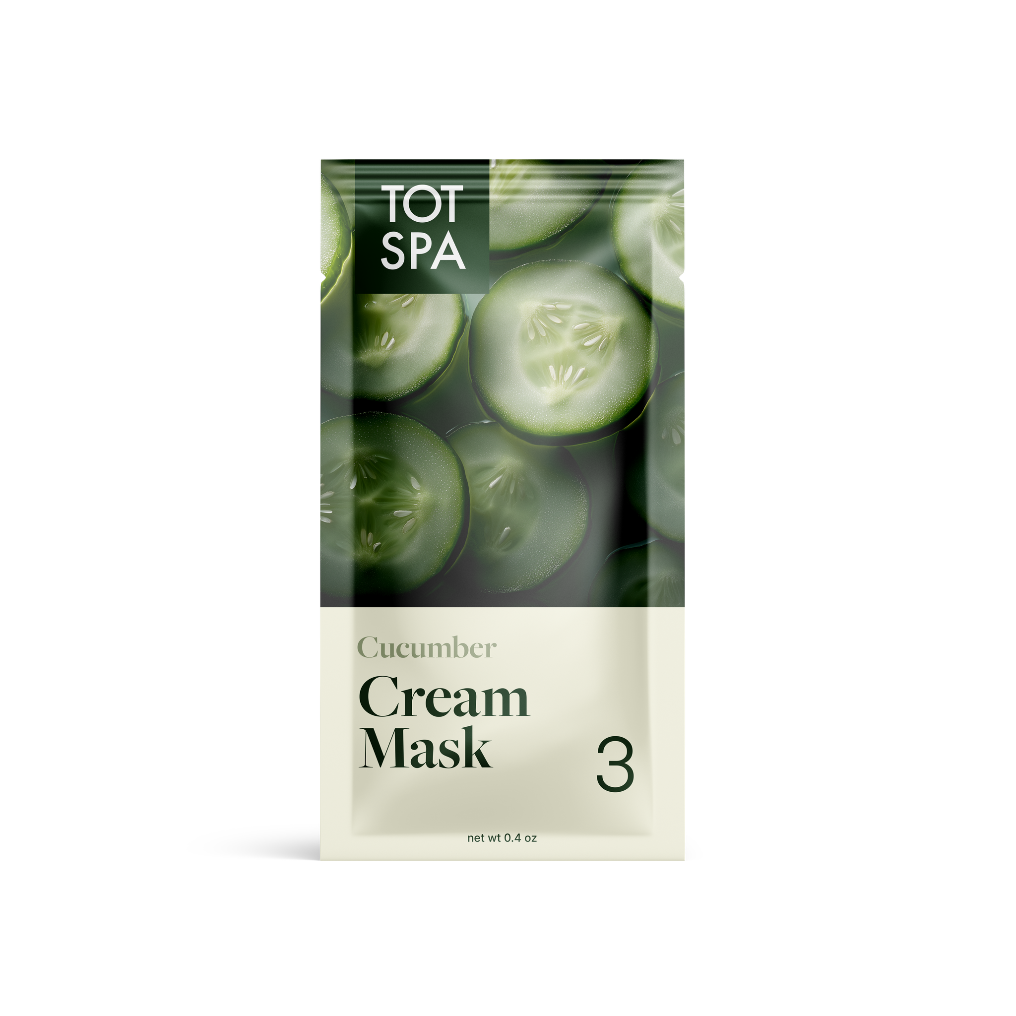 TOT Cream Mask Cucumber Pouch 300 PC