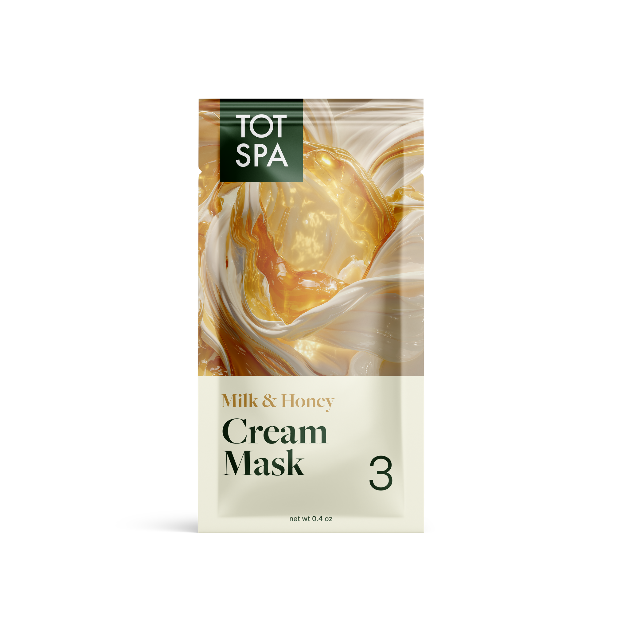 TOT Cream Mask Milk & Honey Pouch 300 PC