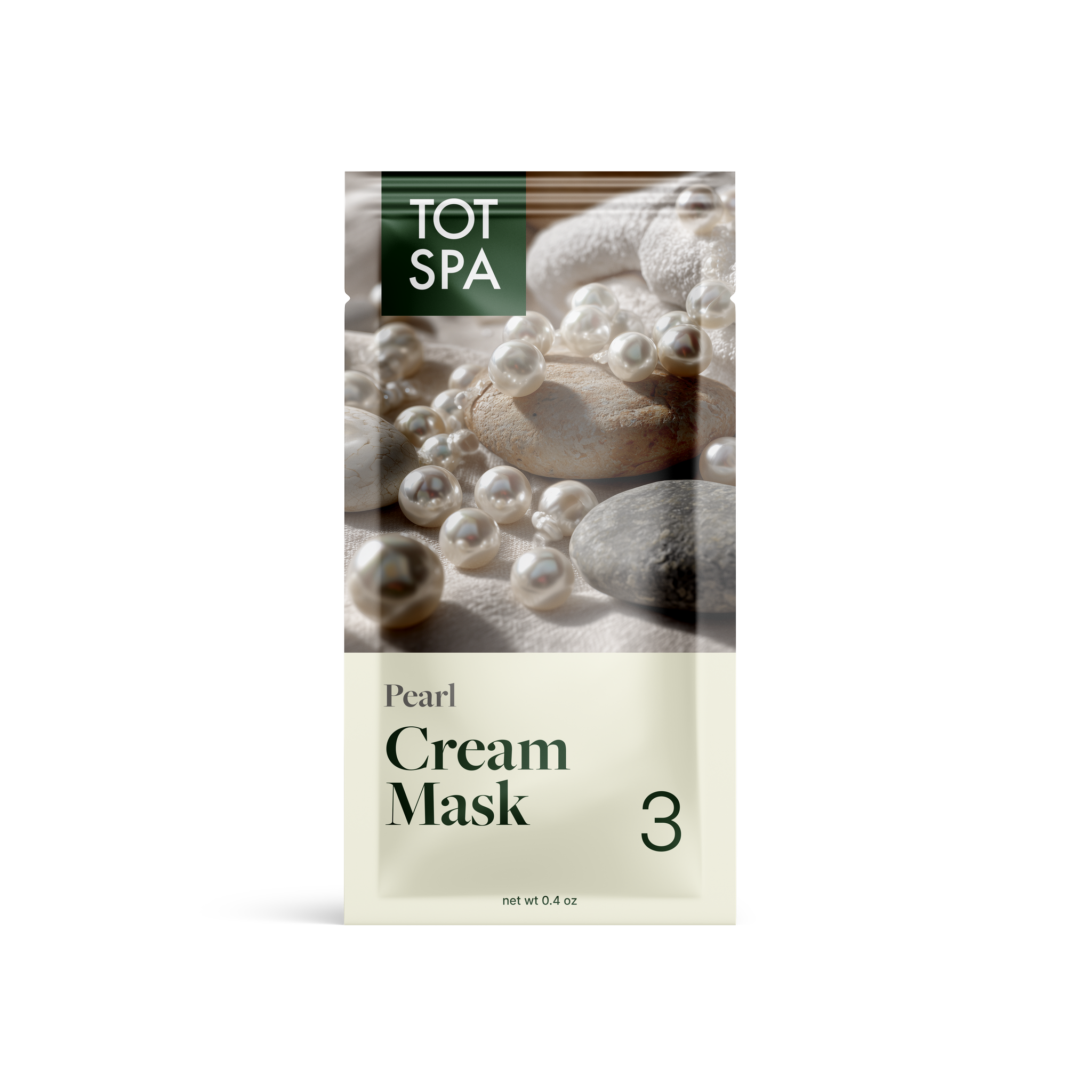 TOT Cream Mask Pearl Pouch 300 PC