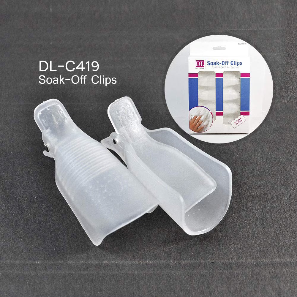 DL SOAK-OFF CLIPS FOR GEL & GEL POLISH REMOVAL (10 CLIPS)