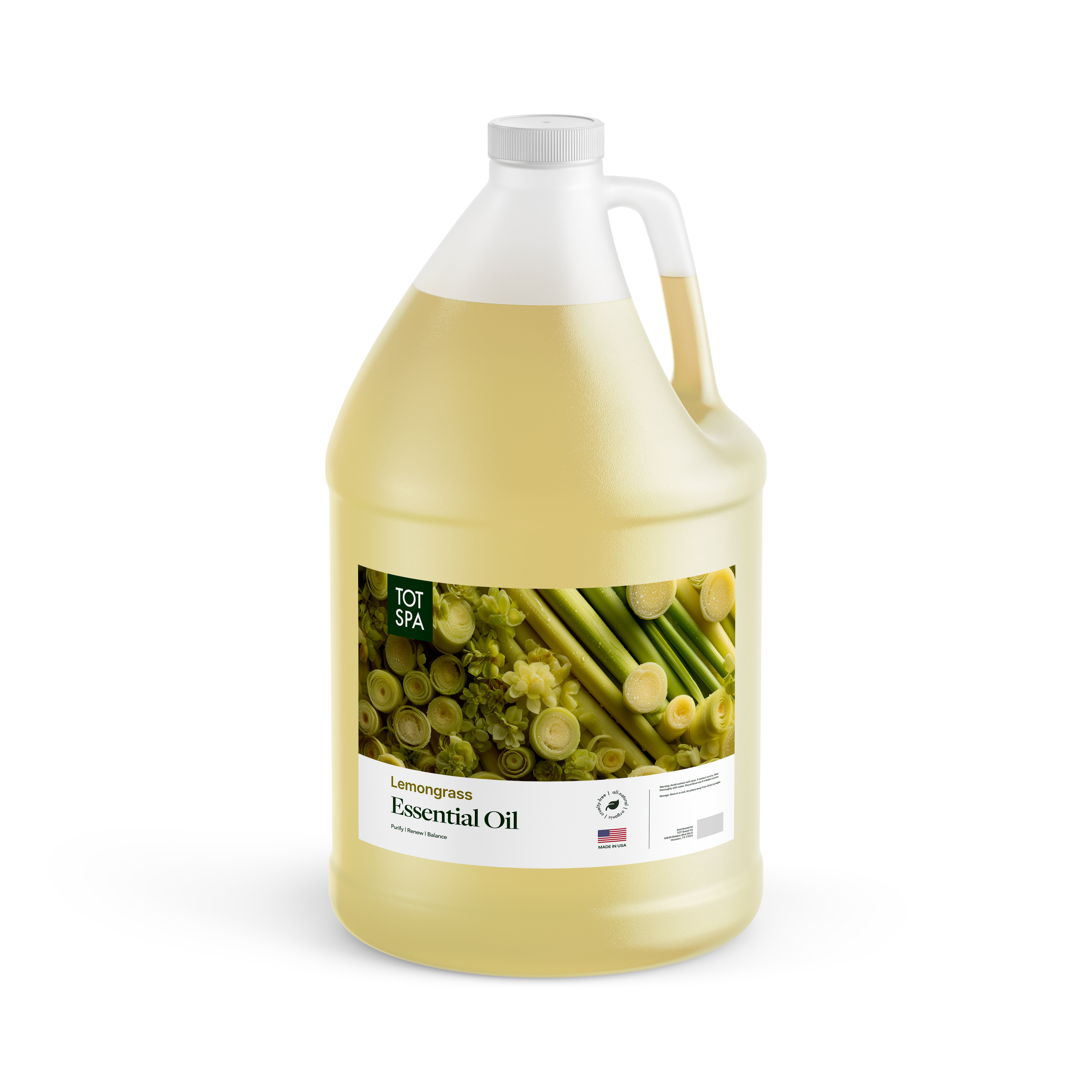 TOT Spa Essential Oil Lemongrass 1 Gallon