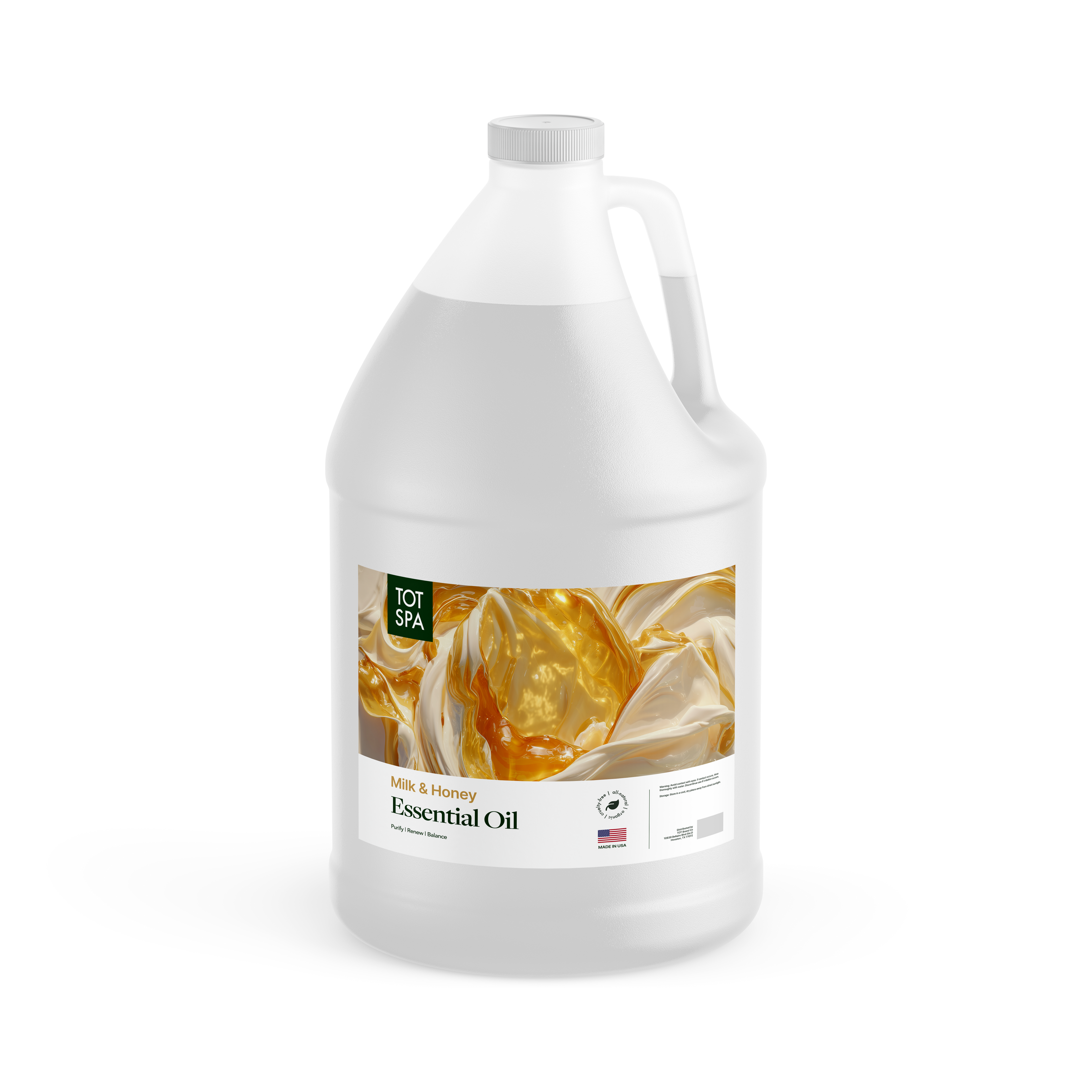 TOT Spa Essential Oil Milk & Honey 1 Gallon