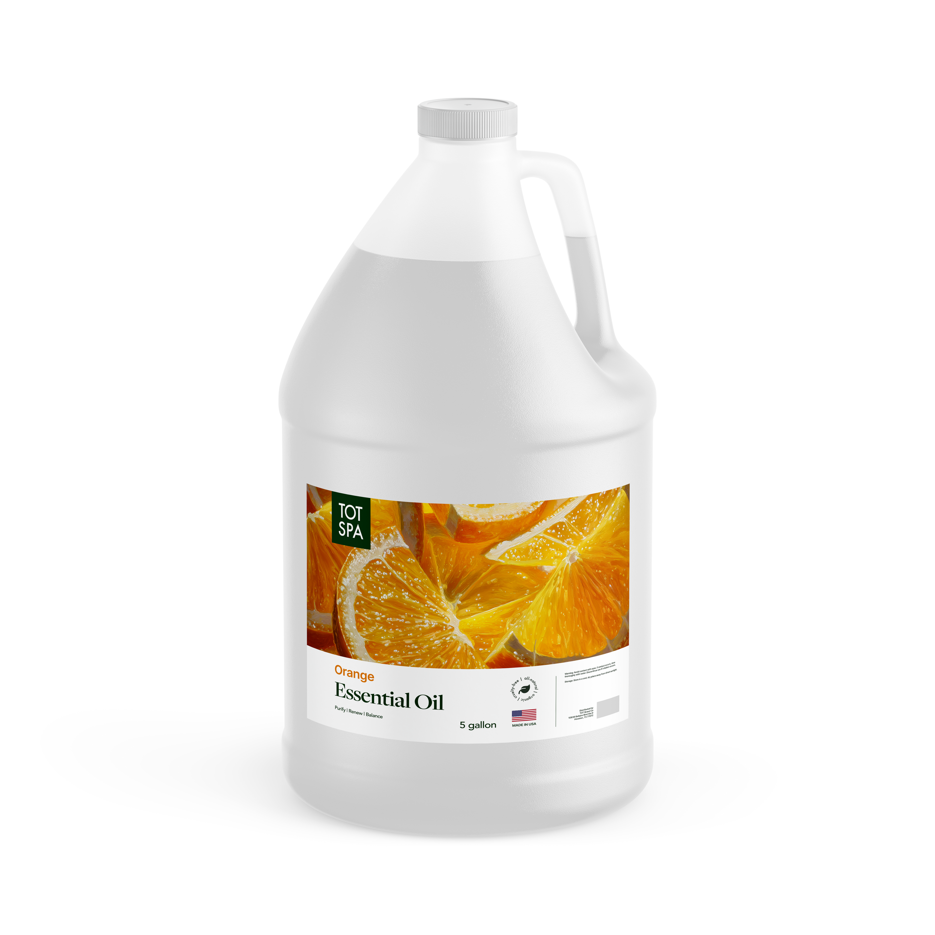 TOT Spa Essential Oil Orange 1 Gallon