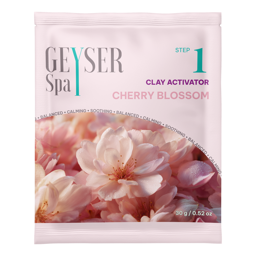 Geyser Spa Cherry Blossom Step 1 Clay Activator pouch