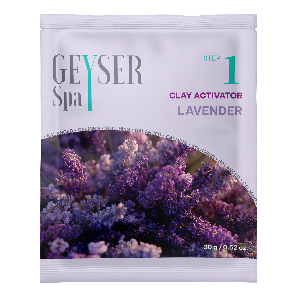 Geyser Spa Lavender Step 1 Clay Activator pouch