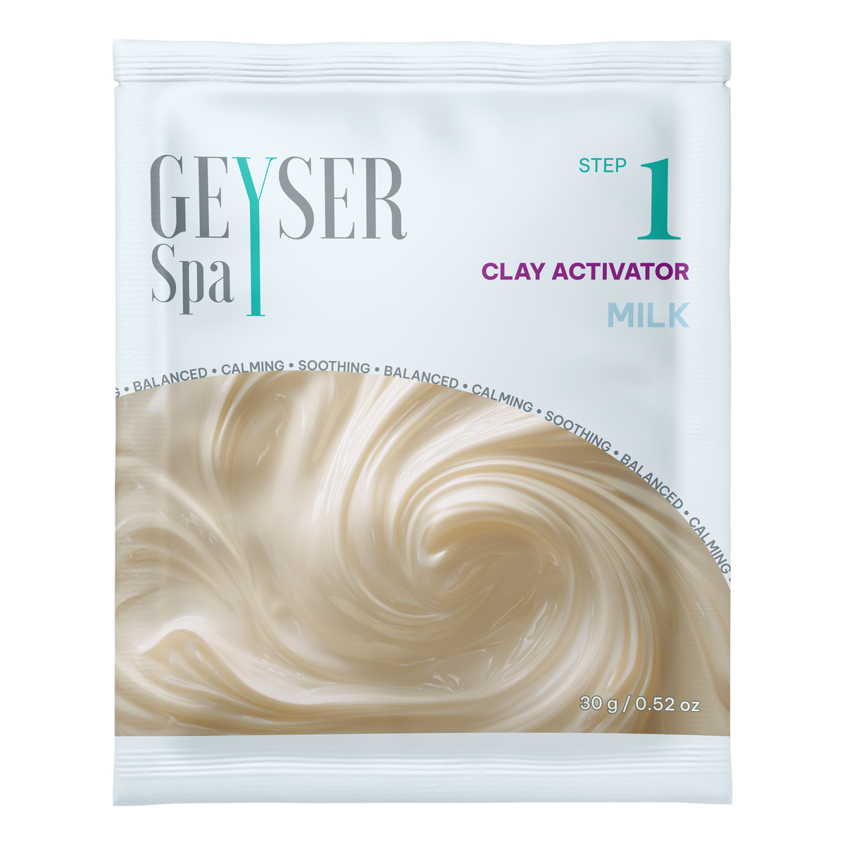 Geyser Spa Milk Step 1 Clay Activator pouch