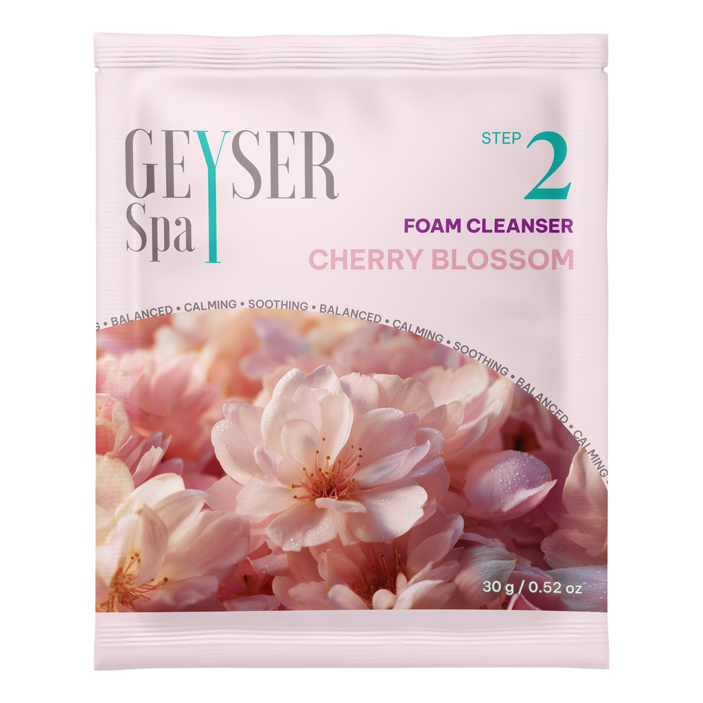 Geyser Spa Cherry Blossom Step 2 Foam Cleanser pouch