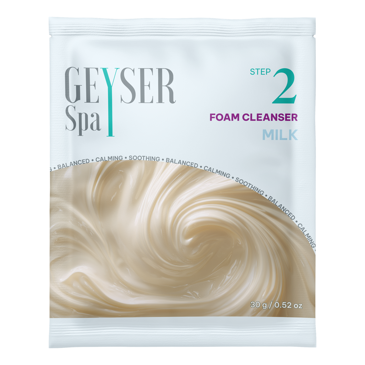 Geyser Spa Milk Step 2 Foam Cleanser pouch