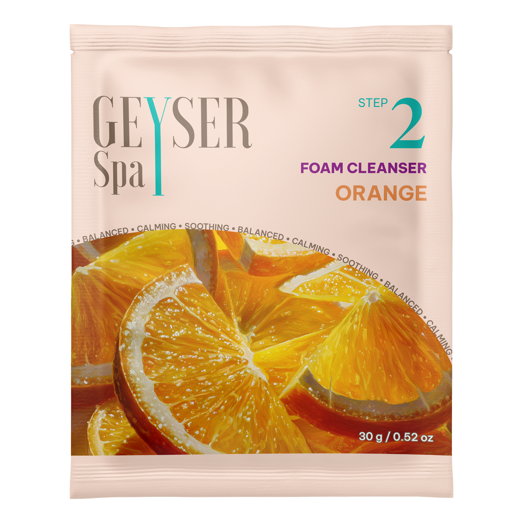 Geyser Spa Orange Step 2 Foam Cleanser pouch
