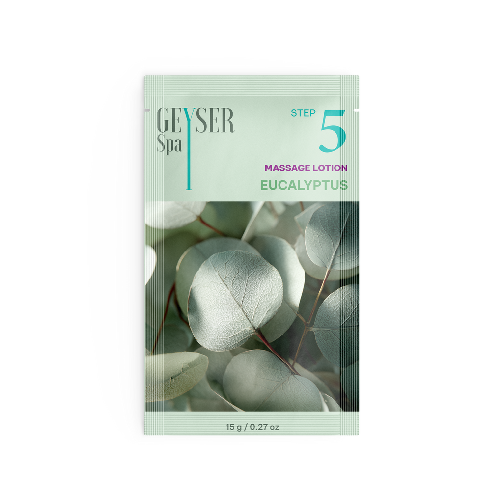 Geyser Spa Eucalyptus Step 5 Massage Lotion pouch