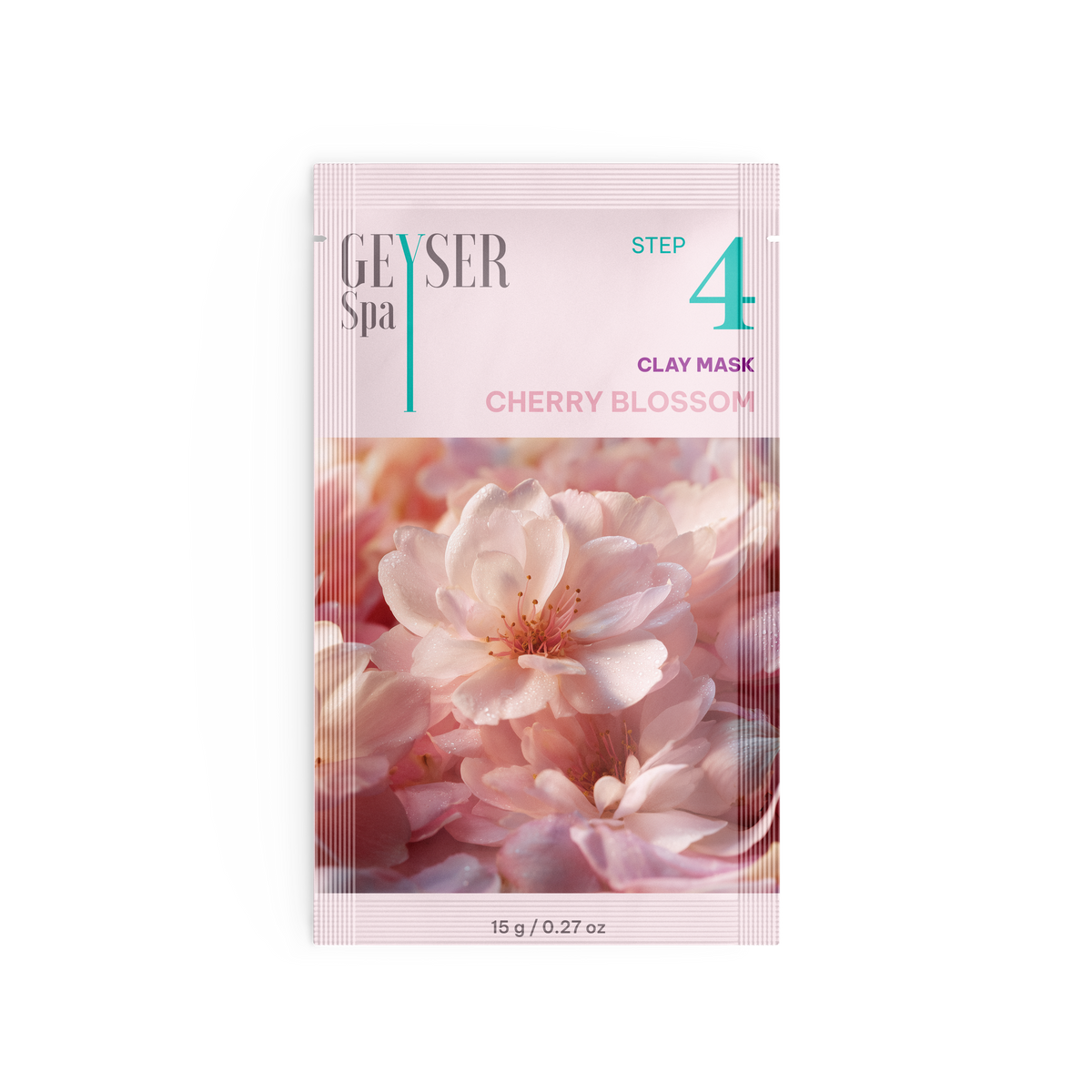 Geyser Spa Cherry Blossom Step 4 Clay Mask pouch