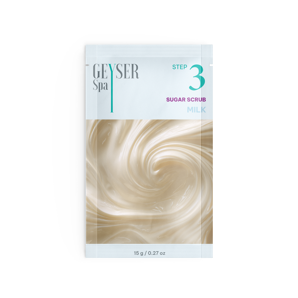 Geyser Spa Milk Step 3 Sugar Scrub pouch