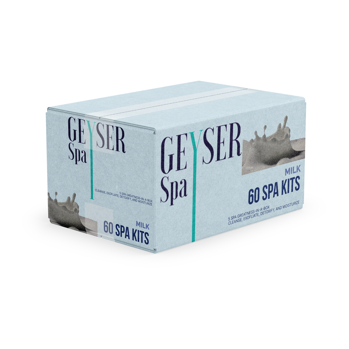 Geyser Spa 5 Step Pedicure Kit Milk Case box