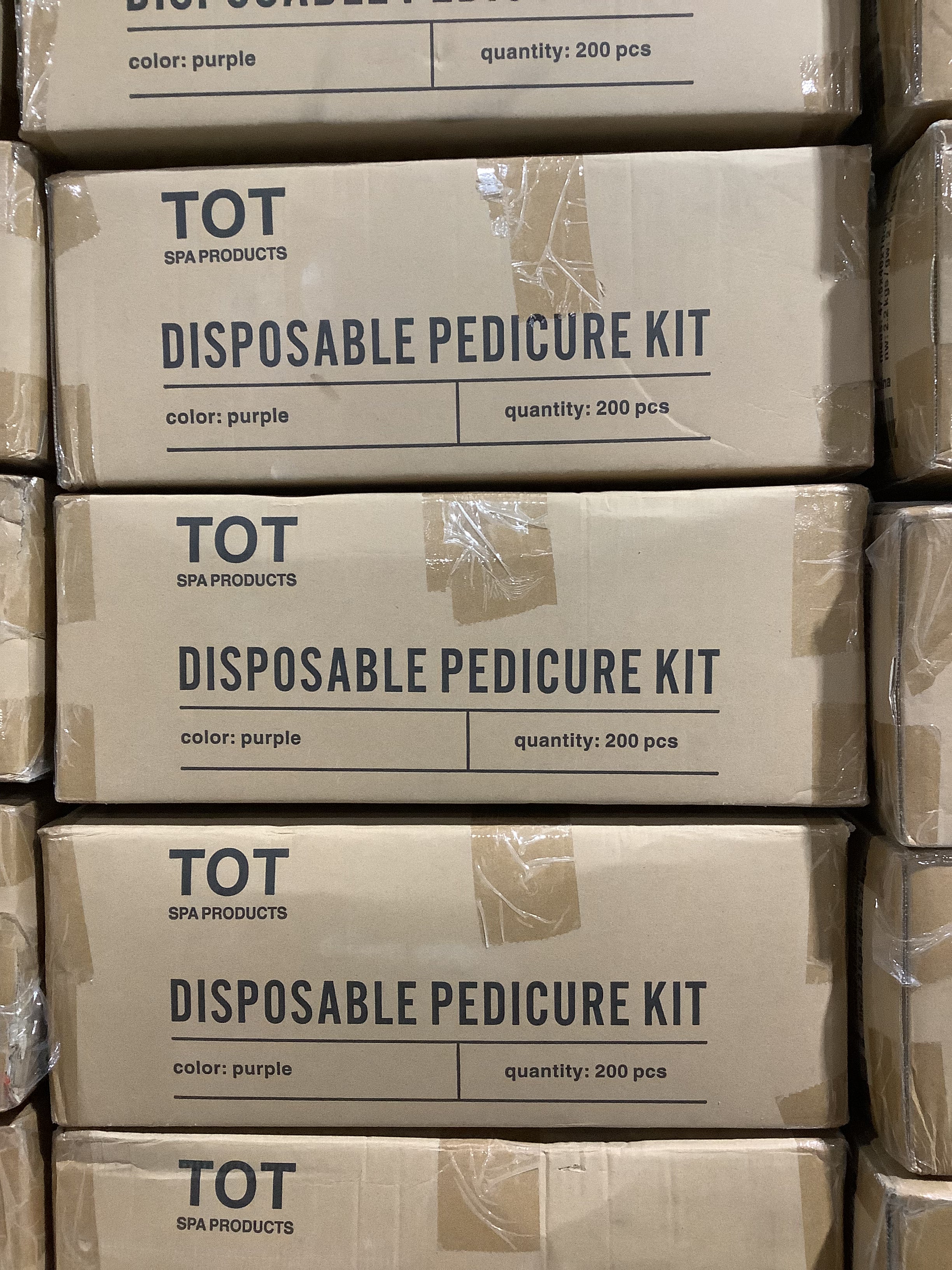 TOT DISPOSABLE PEDICURE KIT (CASE)