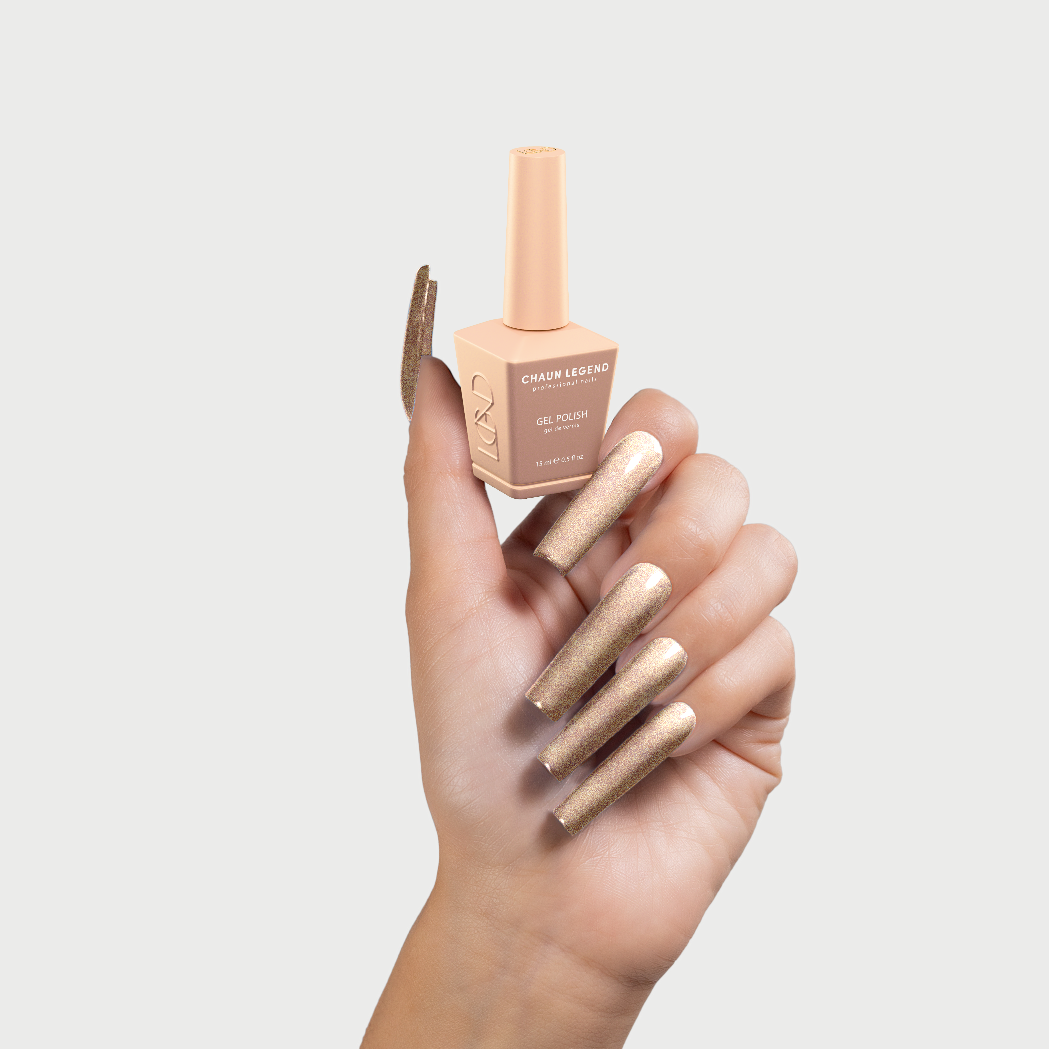 Chaun Legend Gel Polish Frosted Pinktini (LG-5082) — swatch