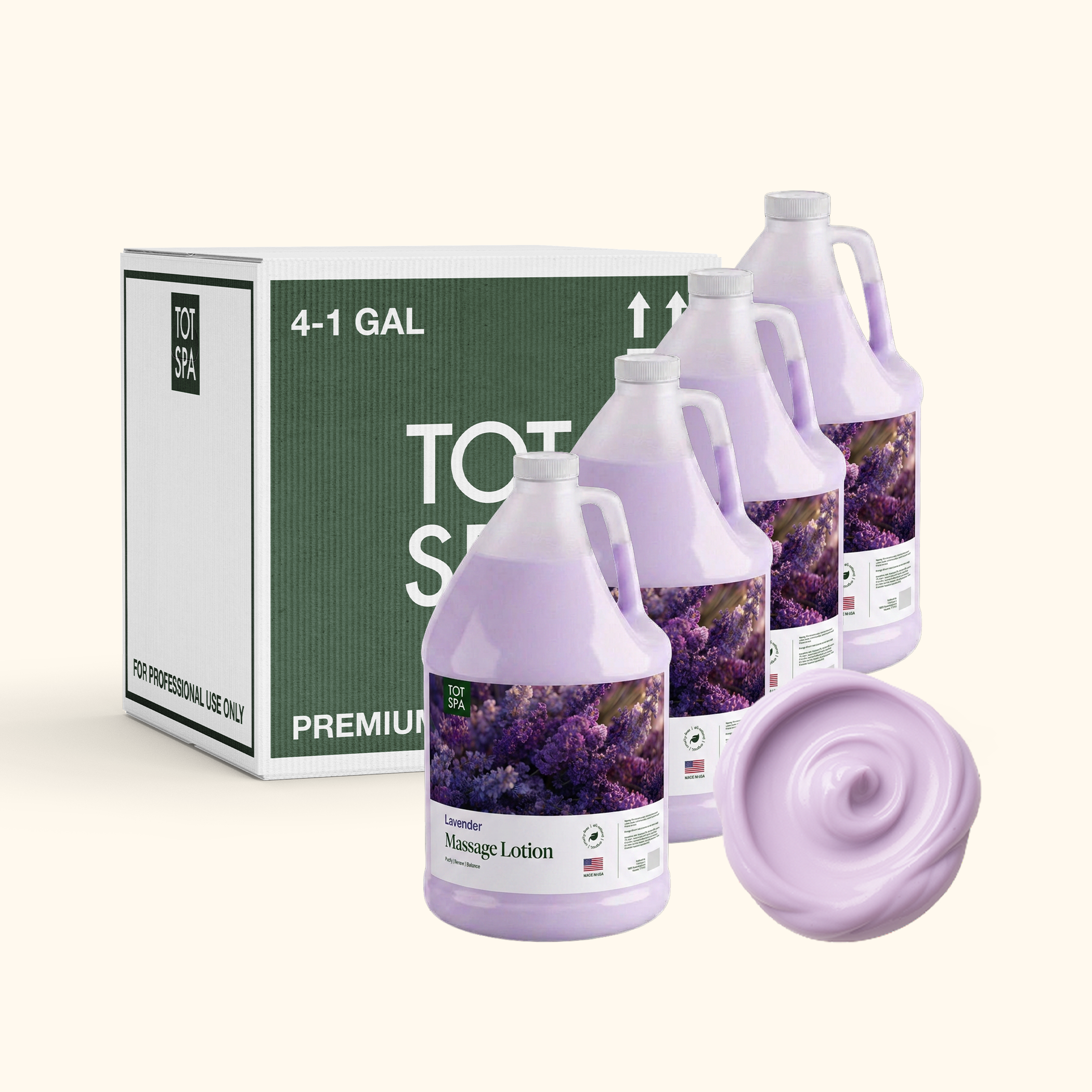 TOT Massage Lotion Lavender 1 Gallon Case