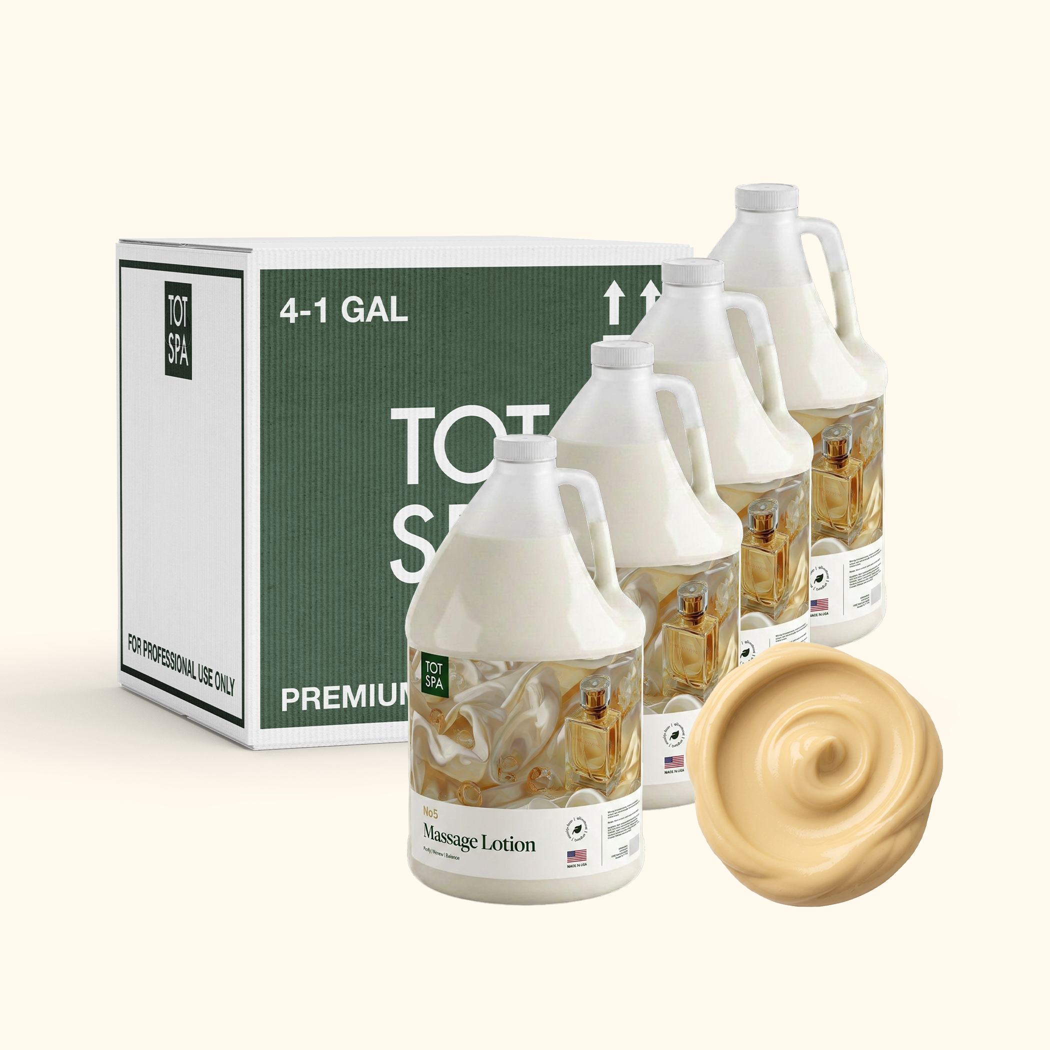 TOT Massage Lotion No5 1 Gallon Case
