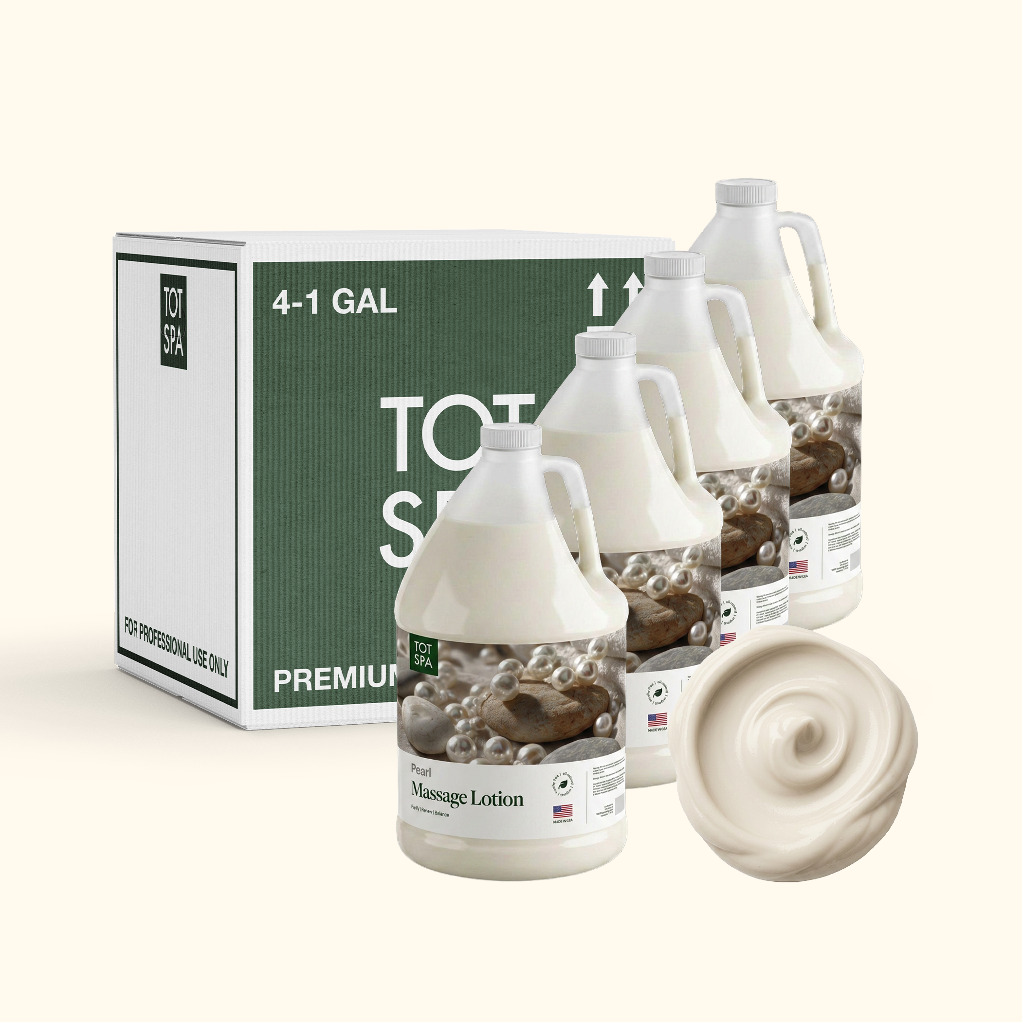 TOT Massage Lotion Pearl 1 Gallon Case