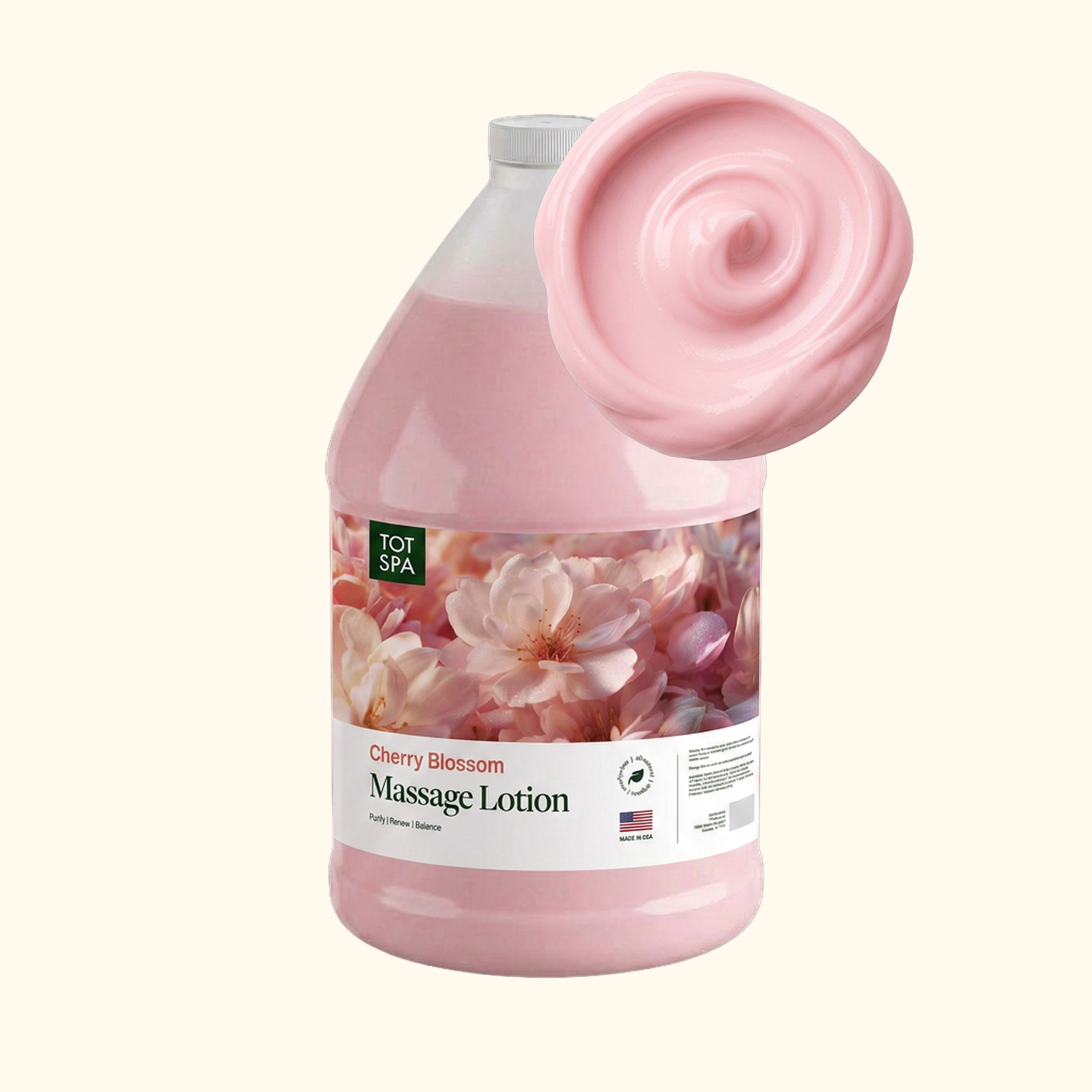 TOT Massage Lotion Cherry Blossom 1 Gallon