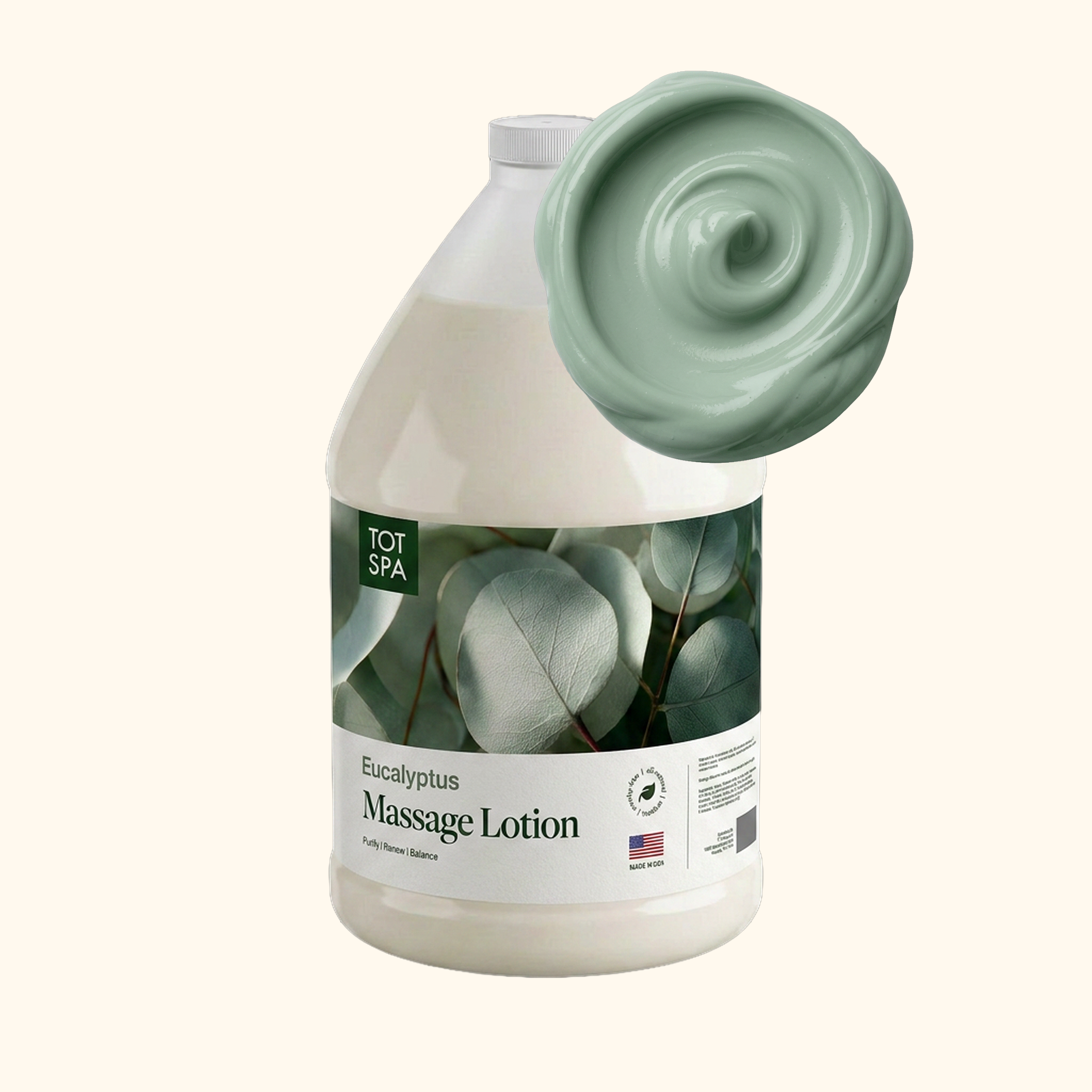 TOT Massage Lotion Eucalyptus 1 Gallon