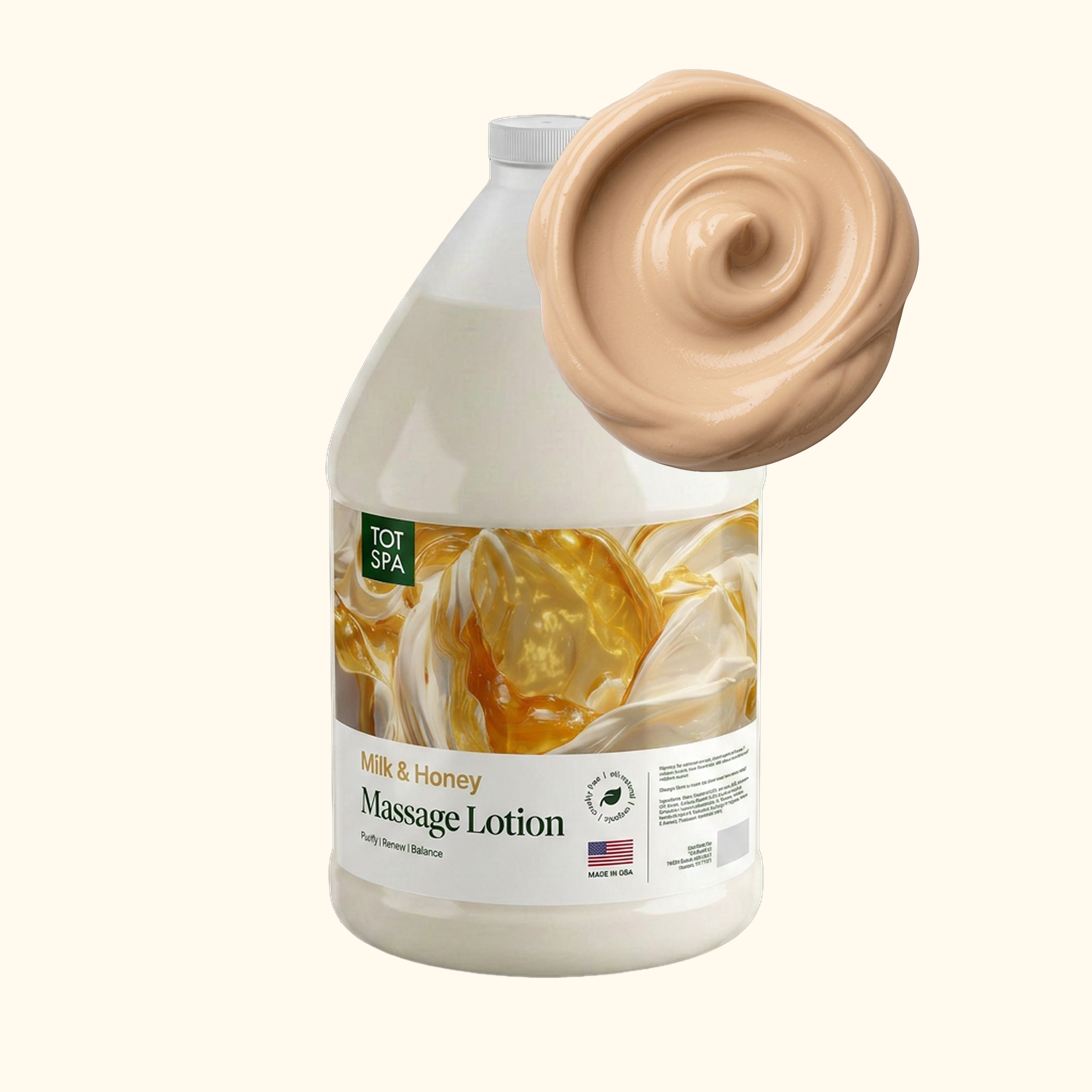 TOT Massage Lotion Milk & Honey 1 Gallon