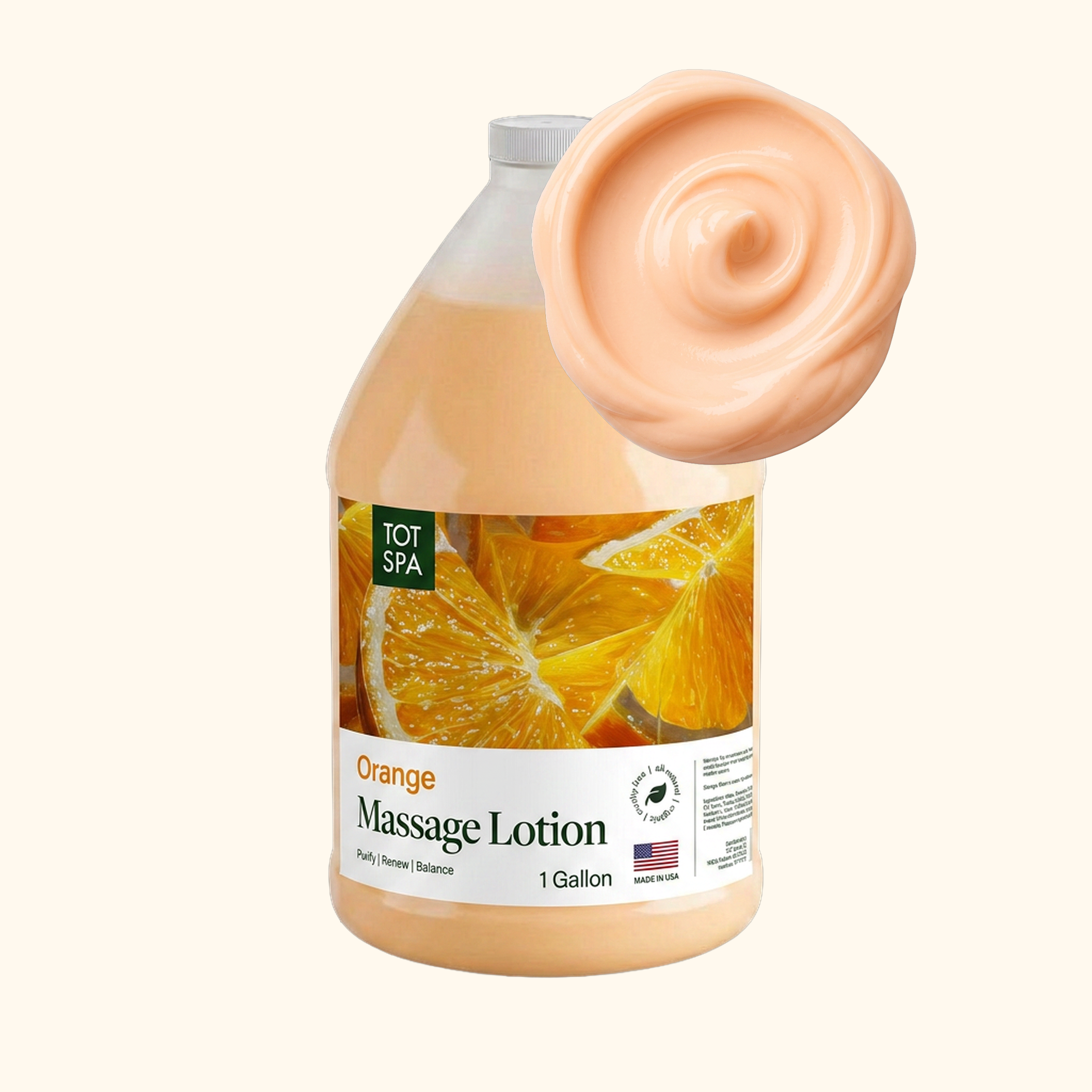 TOT Massage Lotion Orange 1 Gallon