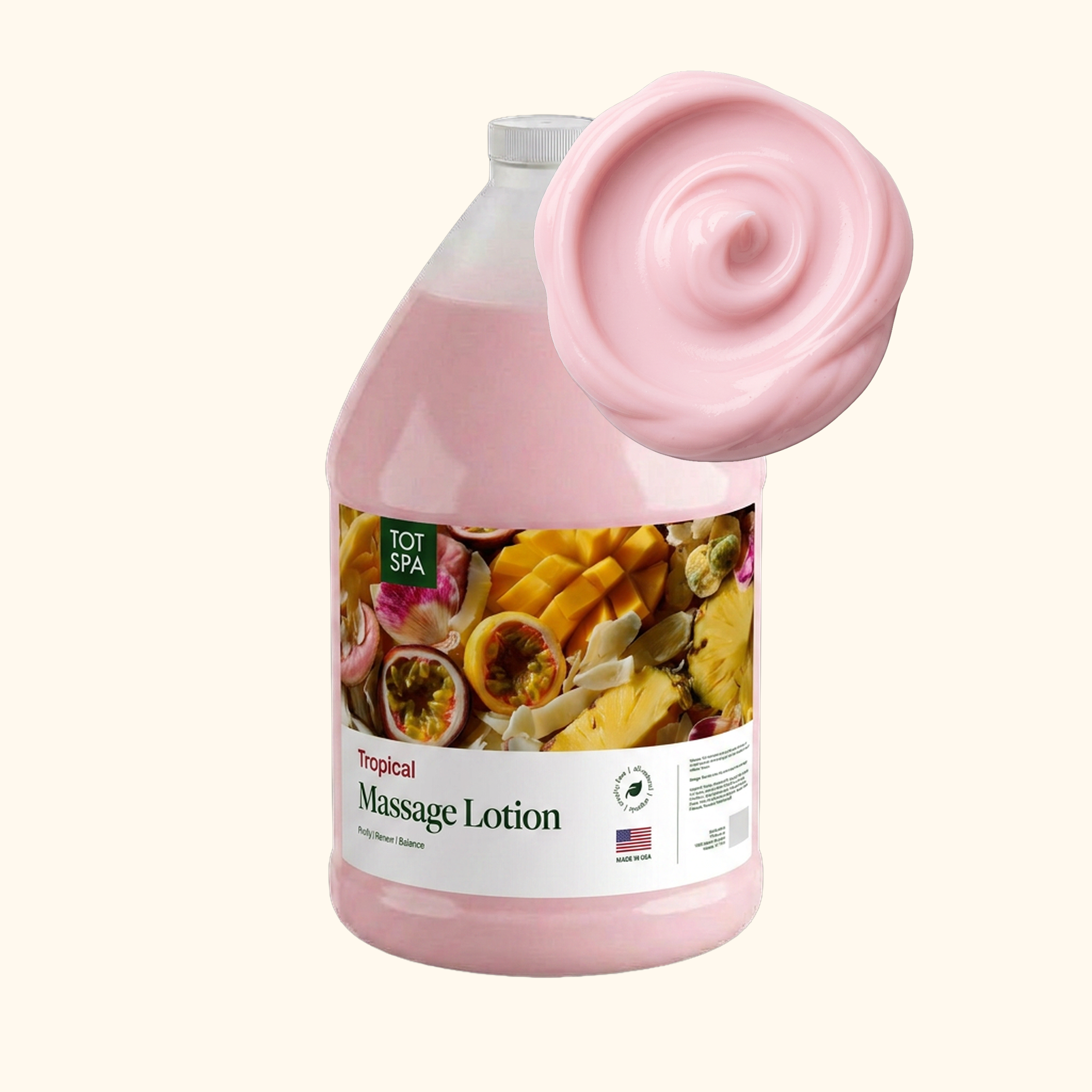 TOT Massage Lotion Tropical 1 Gallon